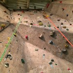 climbing wall floor on up view